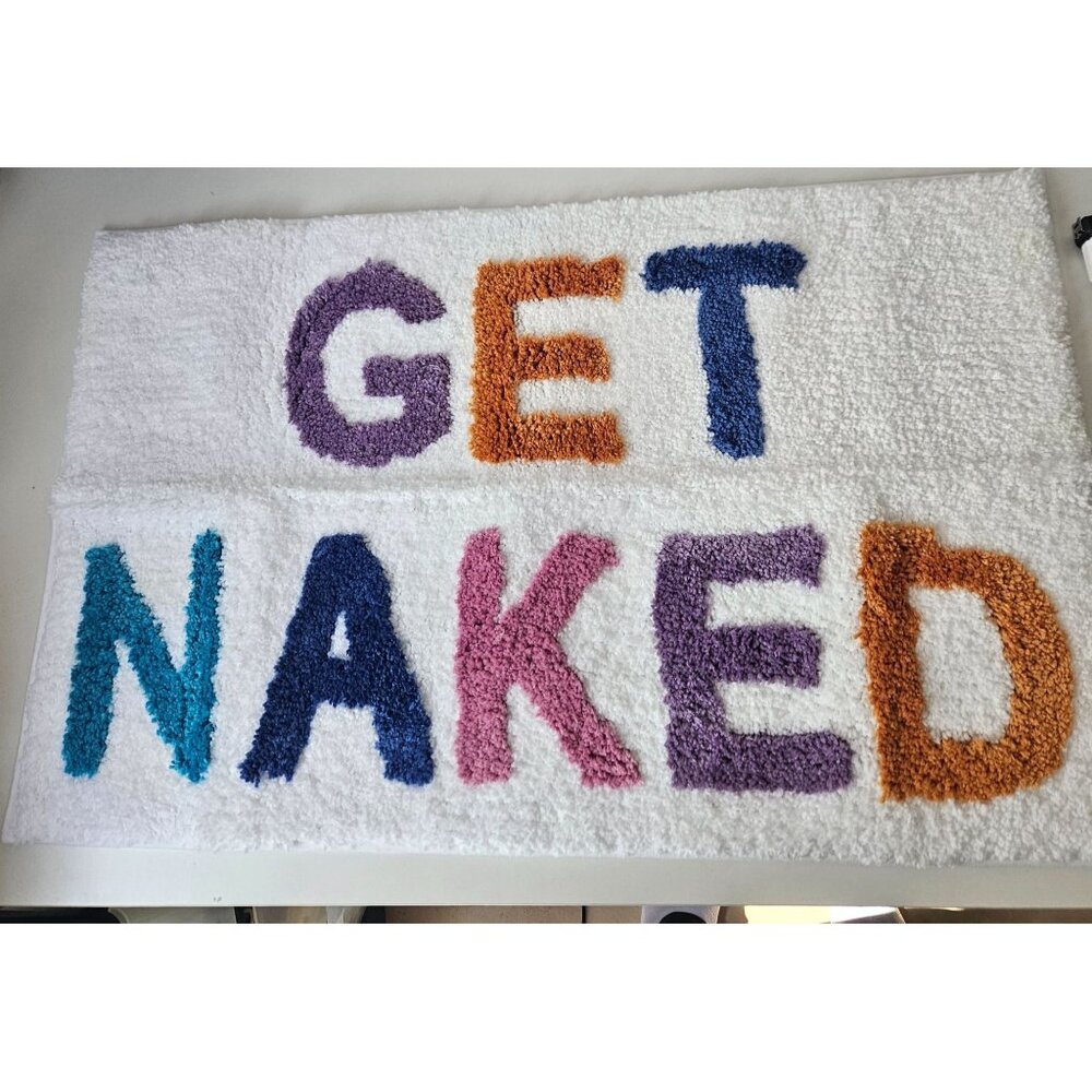 Get Naked Bathmat Bathroom Rug Microfiber 32"x20" Super Absorbent Non-Slip Plush - Picture 2 of 4